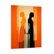 Canvas Slika na platnu Couple 2, Sa ramom, 75 x 100 cm, Beli