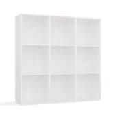 MALAX POLICA 3x3 V BELA VGRADNA ZADNJA PREDALNA POLICA 110x110 CM ZA DNEVNO SOBO
