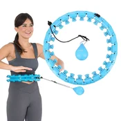 Northix Hula Hoop z utežmi, modra - oprema za fitnes