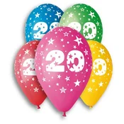 Balon, 26 cm, število: 20, 5 kosov