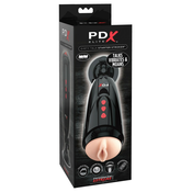 PDX Elite Dirty Talk - vibracijski masturbator z možnostjo polnjenja (črn)
