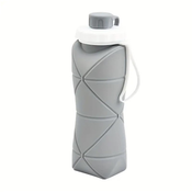 Livefy zložljiva steklenica za vodo Foldy 600ml, siva