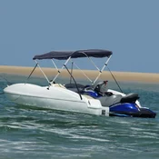 Tenda bimini s 3 luka i bocnim stijenkama 183x(137-152)x137 cm
