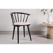 Venture Design Jedilni stol 53x76x55 cm Črno Bež