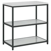 Vidaxl Shramba za kuhinjo HATTEM Srebrna 90 x 50 x 92 cm Jeklo