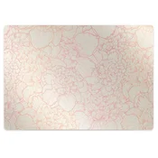 Decormat Podloga za pisalni stol Pink peonies 120x90 cm 15 cm