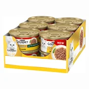 50 + 10 gratis! Gourmet Gold mokra mačja hrana 60 x 85 g - Fini sočni trakci: Piščanec (12 x 85 g)