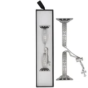 Nova zapestnica Slider Clasp Arc, satenasto srebrna, za pametno uro Apple Watch 38/40/41 mm, mat srebrna