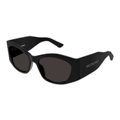 Balenciaga BB0329S 001 ONE SIZE (56) Črna/Siva