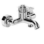 VERSI Stenska kopalna armatura, krom - Chrome - Sapho - VERSI - 72 - Medeninasti - Vzvod - Oblikovanje - Tlak - 213 - 111 - 136 - 14