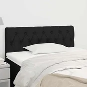 Vidaxl vidaXL Vzglavje postelje črno 100x7x78/88 cm blago