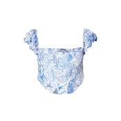 Trendyol Bluza modra/črna/bela