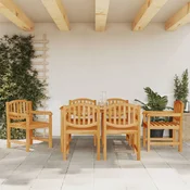 Vrtne stolice 6 kom 58 x 59 x 88 cm od masivne tikovine