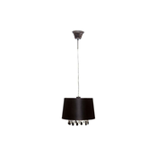 Searchlight CL7026BKCW - Lestenec na vrvici LILA 1xE27/60W/230V črna