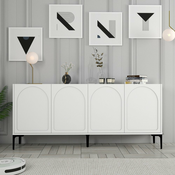 HANAH HOME Komoda Lyon 79 White Black
