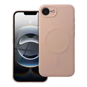OEM SILICONE MAG COVER ovitek, združljiv z MagSafe, za IPHONE 16e (SE 4 2025)/17e, roza