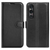 Etui Litchi za Sony Xperia 1 VI - črn