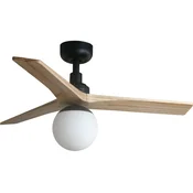 FARO 34284WT-11L - plafonski ventilator KLIM S 1xE27/15W/230V borovina/crna, precnik 92,5 cm WT+DO