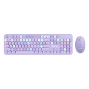 Tastatura i mis Aula AC306 Purple combo 2.4G