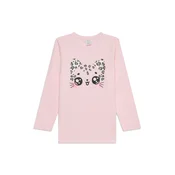 Lindex Majica kremna / čokolada / staro roza / črna