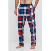 Dugi doljnji dio pidžame Tommy Hilfiger za muškarce, boja: bordo, s uzorkom
