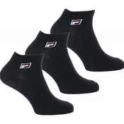 FILA NOGAVICE UNI KRATKE ČRNE 3KOS 39/42