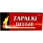 Zapałki długie zniczowe 9cm IDEALNE do kominka grilla świec ZNICZY