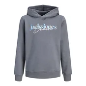 Jack & Jones Junior Majica JJTOM azur/siva/oranžna/bela