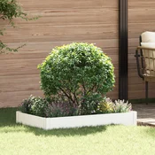 vidaXL Robovi trave 100 x 60 x 20 cm Jeklo Bela