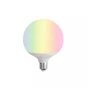 Pametna LED žarnica E27 G120 mat RGBW 9W 806 lm 2700-6500K