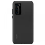 Huawei original silikonski ovitek za Huawei P40 - črn