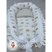 Bubamara037 Gnezdo za bebe sa karnerom Krune, Bež