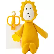 Matchstick Monkey Teething Gift Set 3m+ grizalo +igrača Lion 1 kos