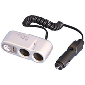 Univerzalni 2-krat razdelilec z LED lu?jo in USB polnilcem(340216)