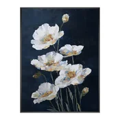 Tiskana slika z okvirjem 60x80 cm White Poppies – Styler