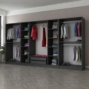 Hanah home Ormar Kale 360x210x52cm Antracit