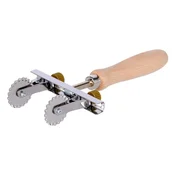 Adjustable dough cutter, serrated blade, stainless steel - Zokura