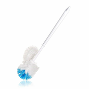 BRILANZ WC ščetka ECONOMY 37 cm z zanko, bela, komplet 8 kosov
