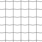 Vidaxl Evropska ograja Siva 1,5 x 10 m PVC prevlečen železo