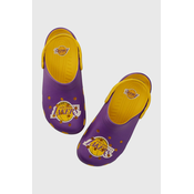 Natikači Crocs NBA Los Angeles Lakers Classic Clog vijolična barva, 208650