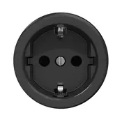 Kliklap - Retro kucna uticnica bez rama SCHUKO 230V/16A crna