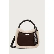 DKNY crossbody torbica ženska iz imitacije semiša