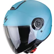 Scorpion EXO-CITY II Solid otvorena motociklisticka kaciga mat azurno plava