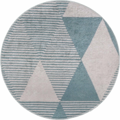Modra pralna okrogla preproga o 80 cm Yuvarlak – Vitaus