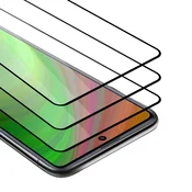 Cadorabo CADORABO Xiaomi RedMi NOTE 9 PRO/NOTE 9S - Zaščitna folija v transparentno s čarno - 3-pack Kaljeno steklo za zaščito zaslona s trdoto 9H in, (20548108)