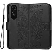 GS Ovitek za Oppo A60, metuljček, črn