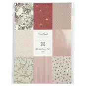 Papir za scrapbooking A4 Vivi Gade - rožnati toni/komplet 24 listov