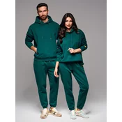 Ombre Unisex sweatshirt set unisex hoodie + drawstring pants in athleisure style