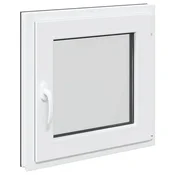 Vidaxl Okno za klet RISOR 60 x 60 cm PVC in steklo Antracit