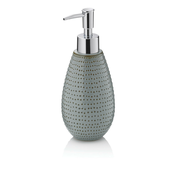 Kela Dozirnik za milo Dots, keramika, sivo-rjava, 350 ml